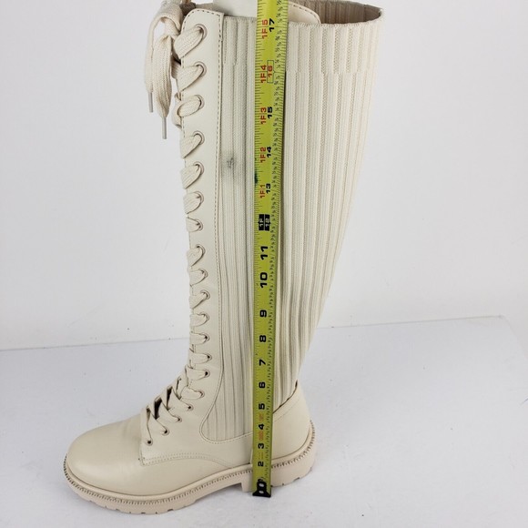 Sam Edelman Lila Knee High Boots Womens Stretch Ribbed - Picture 15 of 16